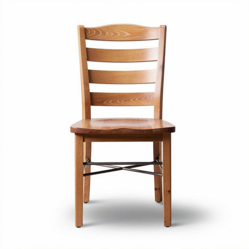 Chaise en bois de pin naturelle pour salle à manger 45 x 45 x 90cm