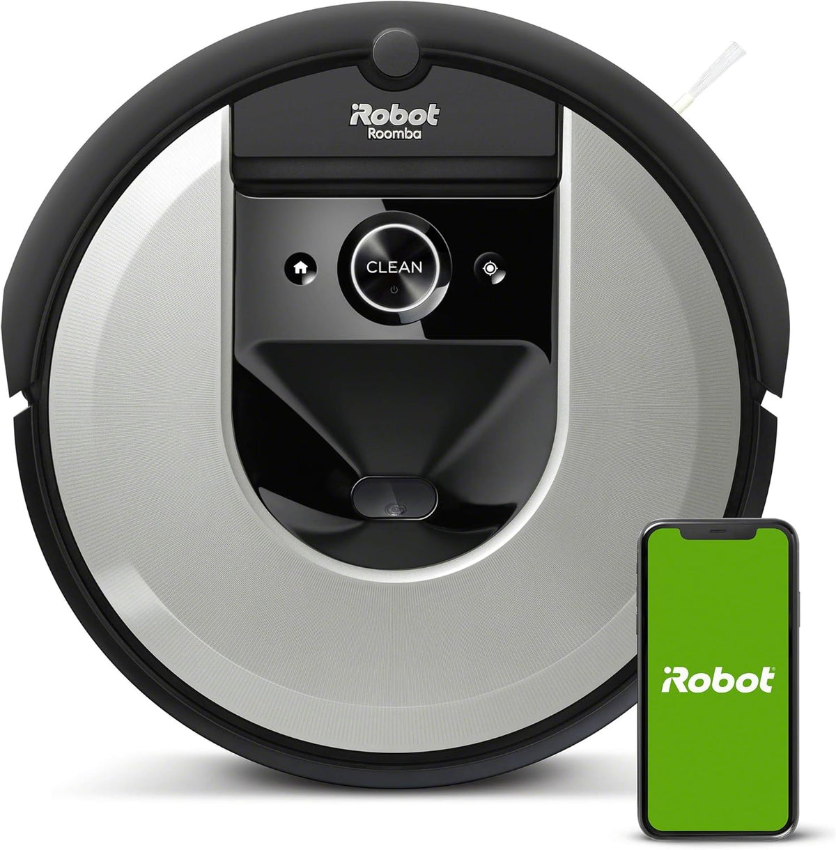 iRobot Roomba i7 (i7156) - Aspirateur Robot connecté - 2 extracteurs en Caoutchouc multisurfaces - Idéal pour Les Animaux - Cartographie, mémorise et s'adapte à Votre Domicile
